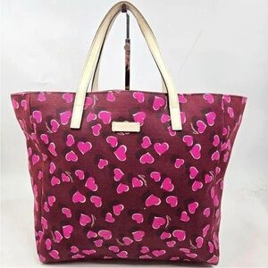 Gucci Pink Heart Pattern Tote Bag